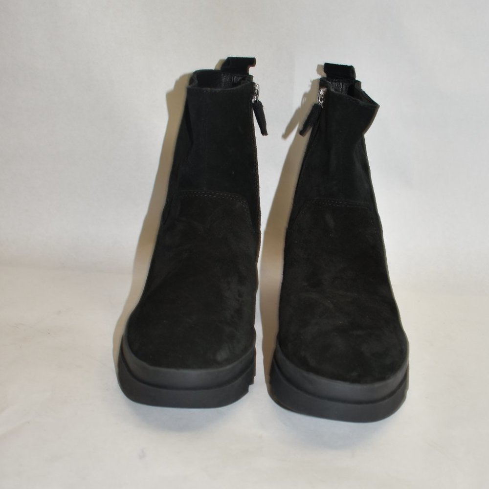 $280 EILEEN FISHER FLOYD WATERPROOF WINTER BOOT BLACK PLATFORM comfort  7 (TB24) - Picture 4 of 9